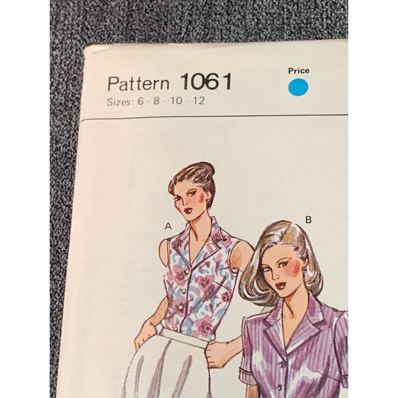 Kwik Sew Misses Shirt Sewing Pattern sz 6-12 1061 - uncut - Picture 2 of 3